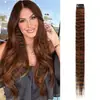 Extensiones de Cabello Europeas y Americanas de Comercio Exterior Clip-In Sin Costuras Estampado de Leopardo, Mechones de Cabello de Colores, Mechas, Teñido para Colgar en la Oreja, Mechones Falsos de Colores, Invisibles Sin Costuras