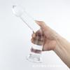 Sugador anal masculino plug anal posterior liso sem linhas feminino transparente cristal simulação pênis pênis esguio