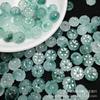 Hielo flotante flor azul 6 x 10 mm cuentas calabaza cuentas sueltas venta al por mayor diy aretes pulsera accesorios joyería jade cuentas flor de ciruelo