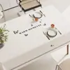 Toalha de Mesa de Luxo Leve de Alta Qualidade Impermeável e à Prova de Óleo Estilo Retro Americano Dopamina Tapete para Mesa de Jantar Estilo Ins Toalha de Mesa para Mesa de Centro