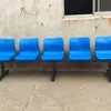 Sillas de Plástico con Respaldo para Cancha de Baloncesto, Sillas de Espera para Infusión Hospitalaria, Taburetes para Áreas Públicas de Parques, Asientos de Descanso para Exteriores