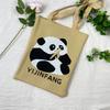 Bolsa de Tricô Ins Desenho Panda Feminina Moda para Carregar na Mão Grande Capacidade Bolsa de Ombro Bolsa Transversal Bolsa