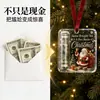 Ornamentos de Dinheiro Acrílicos de Natal Decoração de Armazenamento Cartão Presente de Feriado Pingente de Árvore Pingente de Árvore de Natal