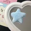 Dulce lindo japonés felpa estrella pasador flequillo clip Y2G chica hot milenio Yabi estrella de cinco puntas accesorios para el cabello Nuevo