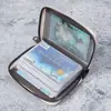 Portatarjetas Portátil para Mujer Anti-Desmagnetización Ranura para Múltiples Tarjetas Ultra-Delgado Portatarjetas de Identificación Gran Capacidad Licencia de Conducir Cartera Compacta para Tarjetas