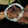 Pulseira Verde Natural de Tianshan para Mulheres, Novo Estilo Chinês, Pulseira de Estilo Antigo, Presente de Luxo, Temperamento Versátil no Verão