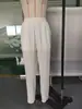 Amazon eBay AliExpress Europeu Americano Plus Size Calças Femininas Algodão Puro Soltas Casuais Bolsos Cordão Perna Larga Calças Femininas