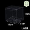 Caja Transparente de PVC Caja Plegable de Plástico Caja de Regalo Cuadrada Hecha a Mano con Tapa Caja de Plástico Set de Mascotas Plano Cuadrado Largo
