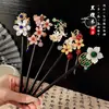 Saia Hanfu Mamian Novo Estilo Chinês Grampo de Cabelo Grampo com Borla Grampo de Estilo Antigo Temperamento Elegante Grampo de Madeira Acessório de Cabelo