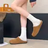 Pantuflas de Algodón Gruesas y Cálidas Estilo Birkenstock para Mujer, Novedad Otoño e Invierno 2026, Pantuflas Cerradas de Poner sin Cordones para el Hogar