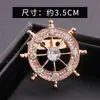 Moda Estilo Coreano Broche Retro Británico Pequeño Estilo Chanel Insignia de Metal de Aleación Bandera Colorida Pin de Solapa Accesorio