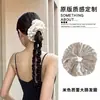 Cintas para el Cabello de Colores Super de Hada para Mujer, Diademas de Estilo Coreano de Alta Gama, Gomas Elásticas de Alta Elasticidad, Adornos para el Cabello Multicapa