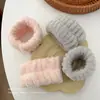 Pulseira para Lavar o Rosto, Elástico de Pelúcia Absorvente para Cabelo, Toalha de Mão Dupla Finalidade Anti-Umidade, Corda de Cabelo, Elástico Especial para Lavar