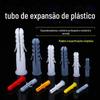Tubo de expansão de plástico 6x 30mm Cinza novo material bucha de expansão sem aba bucha de expansão tipo peixe partículas coloidais novo desconto