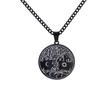 Collar Temu con etiqueta vikinga, símbolo triangular del árbol de la vida, pirata, para hombre, chapado al vacío, retención de color