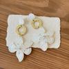 Pendientes de borlas de perlas de circonita de estilo francés, ligeros y lujosos, con un toque de elegancia y un toque de elegancia, de cristal, para mujer.