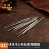 Ferramentas de couro DIY feitas à mão agulha de couro agulha de couro agulha para corda de couro furo único furo duplo corda de couro trançada 3MM agulha cor de pistola