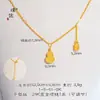 Collar de Calabaza Escama de Dragón Explosiva Oro Brillante 24K Puzuojiu Nuevo Collar de Cadena para Clavícula Chinoiserie Fulu para Mujeres