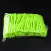 Palitos de fruta descartáveis inserções de fruta comer fruta garfinhos coloridos transparentes embalados individualmente conjunto garfos de fruta doméstico
