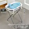Bañera Plegable para Bebé sin Necesidad de Agacharse, Bañera para Bebé con Soporte de Marco de Hierro Elevado, Bañera para Bebé Recién Nacido para Bañar