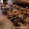 B&B Qingbar Restaurante Café Hotel Rattan Wabi-Sabi Juego de Combinación de Mesa y Sillas Qingbar Área de Descanso Mesa y Sillas para Negociación