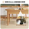 Mesa de Jantar Toda em Madeira Maciça, Simples e Compacta para Apartamentos Pequenos, Conjunto de Mesa e Cadeiras de Jantar Extensível, Mesa de Jantar de Luxo Leve, Conversível para Mesa Redonda