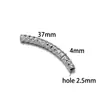 Pingente Rosqueado de Cotovelo 37mm Banhado a Ouro 18K de Aço Inoxidável DIY Moda Colar Pulseira Acessórios de Joias Lote Transfronteiriço