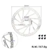 Disco de Freno de Disco para Patinete 110~145mm Disco de Freno de Disco para Bicicleta Engrosado 160/180/203/220mm