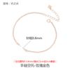 Pulsera de plata de ley 925 para mujer, estilo japonés y coreano, soporte vacío para abalorios redondos DIY, soporte para pulsera con incrustación de ámbar de cera de abeja