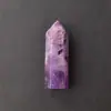 Gema Mineral de Cristal Torre de Cristal Prisma Hexagonal Piedra de Cristal Espécimen de Desmagnetización Columna de Cristal de Punta Única Adorno en Stock Transfronterizo