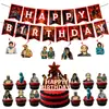 Platos de Papel, Vasos de Papel, Servilletas de Papel, Banderines de Cumpleaños, Toppers para Pastel y Artículos Temáticos de la Nueva Película Stranger Things 5