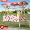 Soporte de Exhibición para Puesto de Mercado Estante para Puesto de Mercado Nocturno Carrito de Flores Soporte de Exhibición Promocional Carrito para Puesto Callejero Móvil Plegable