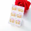 Aretes Geométricos de Aleación de Cobre Xuping Chapados en Color Dorado de 24 Quilates, Incrustados con Circonia, Estilo Lujo Ligero, Venta al por Mayor y Hechos a Medida