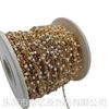 Aço inoxidável cor gota corrente plana cruz esmalte clipe cadeia de contas 18K ouro chapeado pulseira tornozeleira colar diy