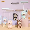 Lámpara de Mesa de Dibujos Animados Labubu para Dormitorio, Escritorio, Mesita de Noche, Carga USB, Habitación Infantil, Luz Nocturna para Dormir, Regalo para Eventos