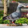Animais Decorativos para Pátio de Jardim Pombos Brancos Enfeites Props Criativos para Casa Pássaros de Resina Artesanato de Modelo para Casa