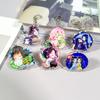 Llavero Acrílico Personalización DIY Creativo Animación Personaje de Dibujos Animados Colgante de Doble Cara Periférico Estrella Colgante de Bolsa Personalización