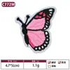Patches Populares Fofos Bordados de Flores da Amazon, Patches de Borboleta, Autoadesivos Sem Costura para Bolsas e Acessórios de Roupa