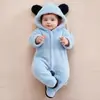 Body para Bebé Ropa de Otoño e Invierno Bebé Más Terciopelo Cálido para Recién Nacido Body Abrigado Espeso Conjunto de Pelele Primavera