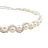 Cinturón tejido de perlas para mujer, accesorio de cadena de cuentas de verano, cadena decorativa para vestido, cadena para la cintura para vestidos de mujer en verano