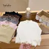 ¡Estrella Infantil Redonda Súper Suave! Ropa interior para niñas Otoño Nuevo Estilo Camiseta de Manga Larga Infantil Para Bebés Ropa Interior Versátil