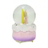 Bola de Cristal Luminosa Personalizada Globo de Neve da Lua Enfeites Transfronteiriços Decoração de Casa Artesanato de Resina para Meninas Enfeites