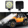 Luz de trabajo LED para coche mini cuadrada 9 luces 27W luz auxiliar faro modificado todoterreno foco foco