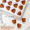 Nueva joyería de diamantes para uñas de color transparente Maillard, roca de azúcar brillante, forma de huevo de paloma, fondo puntiagudo, decoración de diamantes grandes para uñas