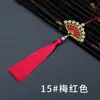 Novo pingente de franja para roupas Hanfu, broche decorativo, acessório de estilo antigo, franja de leque dobrável com gotas de óleo de pérola