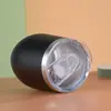 Taza de cáscara de huevo rociada con plástico transfronteriza de acero inoxidable 304 copa de vino tinto simple taza de agua aislante taza de huevo con forma de barriga en U venta al por mayor