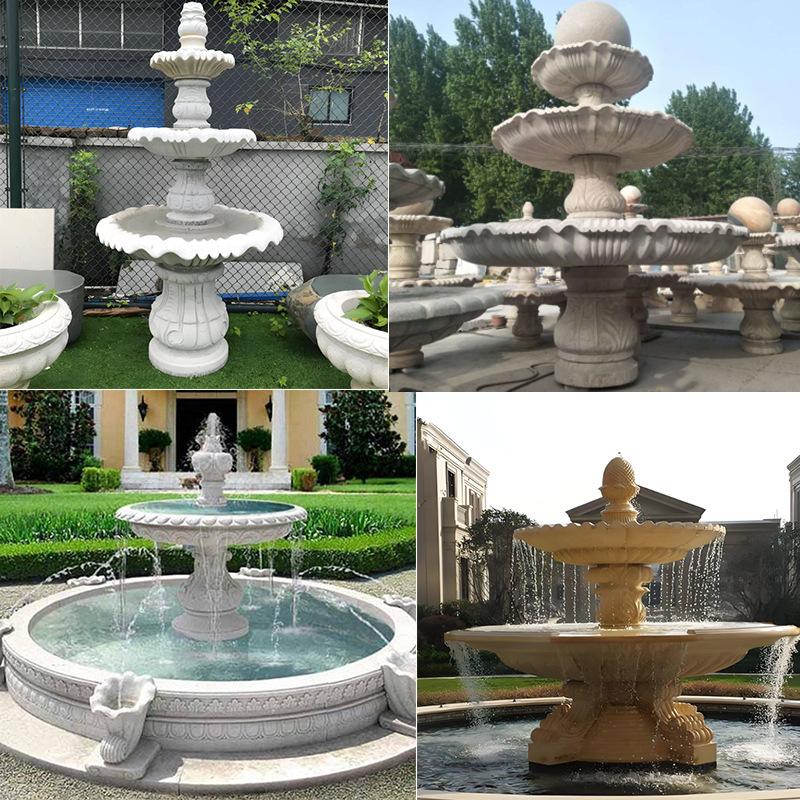 户外水景石材水钵摆件