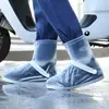 Cubrezapatos Impermeables para Lluvia, Antideslizantes para Exteriores para Hombre, de Caña Alta, Engrosados, Resistentes al Desgaste, Zapatos de Agua, Botas de Lluvia para Ciclismo en Días Lluviosos, Impermeables y Antideslizantes
