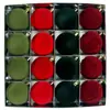 Decorações de Natal Transfronteiriças 6cm 16Peças Bolas de Plástico de Formato Especial Coloridas Bolas de Natal Revestidas com Veludo de Neve Pingentes