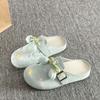 Pantuflas de Media Punta Abiertas para Mujer, Moda Verano 2026 Versátiles Estilo Hada Sandalias Planas Francesas para Combinar con Vestidos